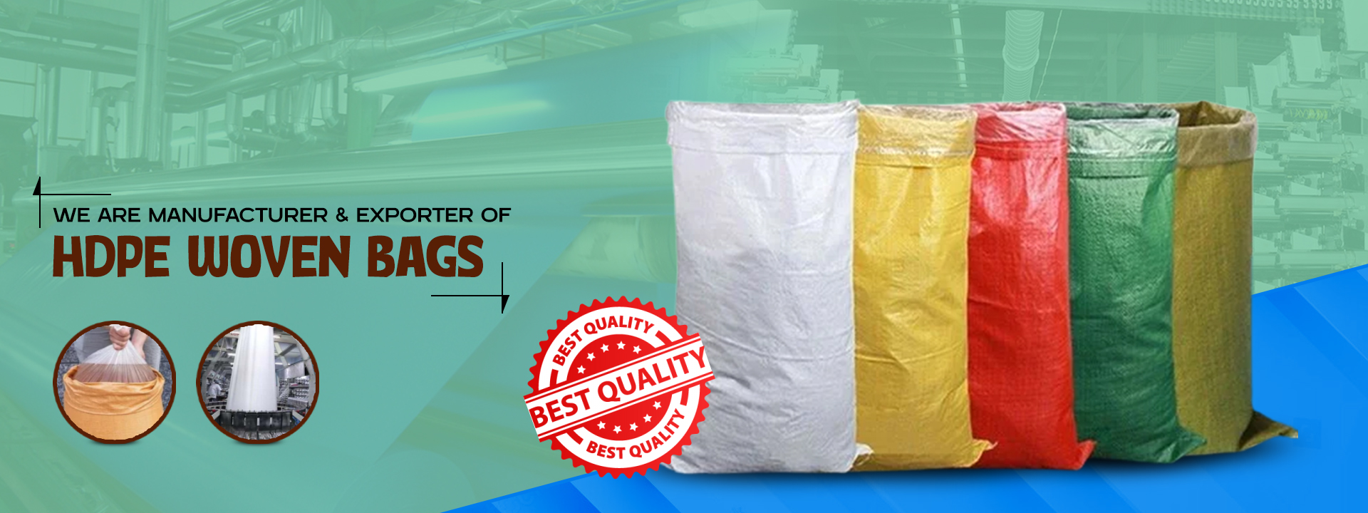 Woven Bag Manufacturer, Supplier & Exporter in Ahmedabad | HDPE Woven Bags